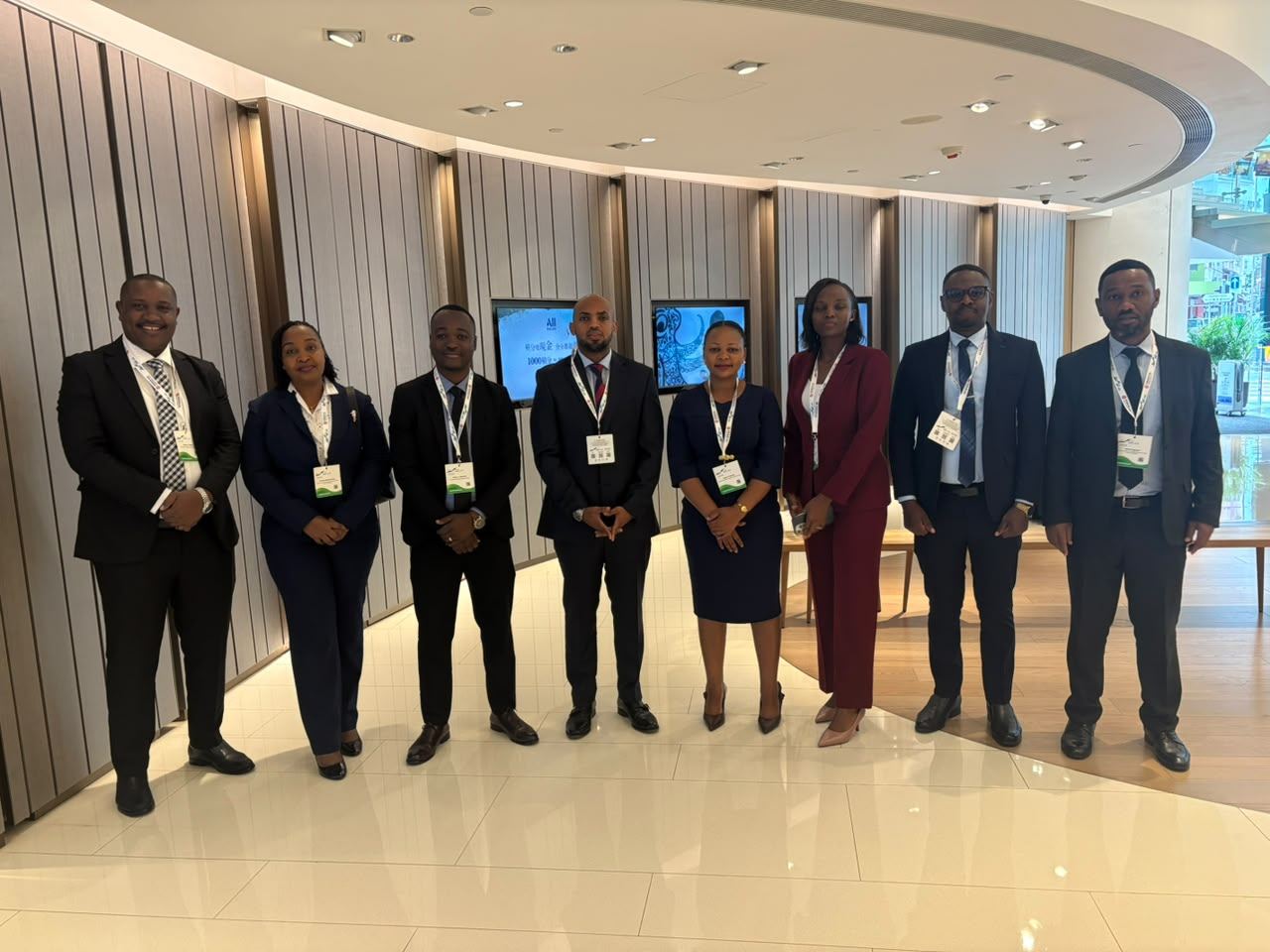The Tanzanian government delegation at the Hong Kong Convention and Exhibition Centre