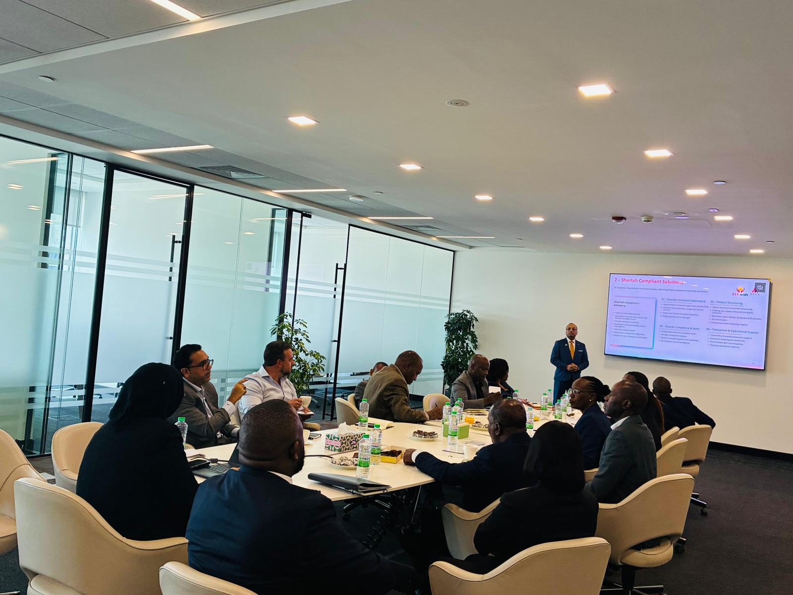 UTT AMIS delegation in an institutional meeting in Dubai